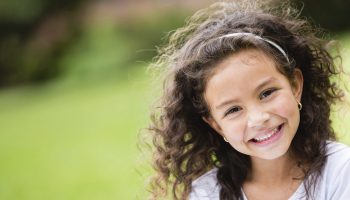 Sweet little girl outdoors