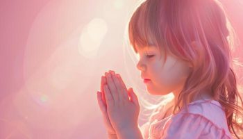 religious-angel-kid-little-girl-praying-to-god-holy-light-ai-photo